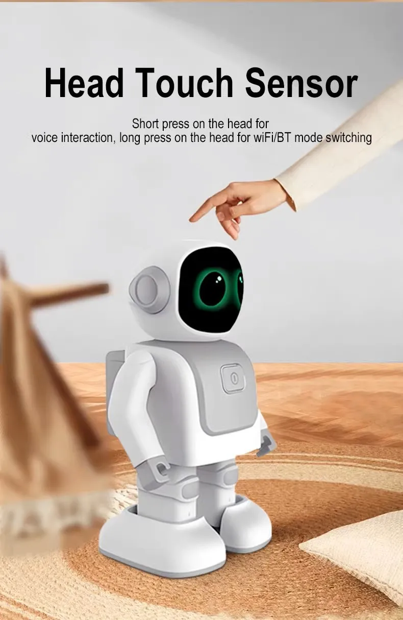 Robot dansa cerdas Bluetooth, Speaker Robot ruang pemrograman kustom, Robot persahabatan, mainan Natal Anak