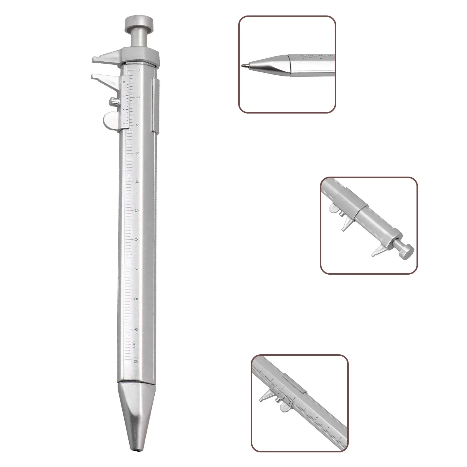 1PC Caliper Pen Multifunction PlasticVernier Caliper Roller Ball-Point Student Stationery Gifts Vernier Caliper Measuring Tools