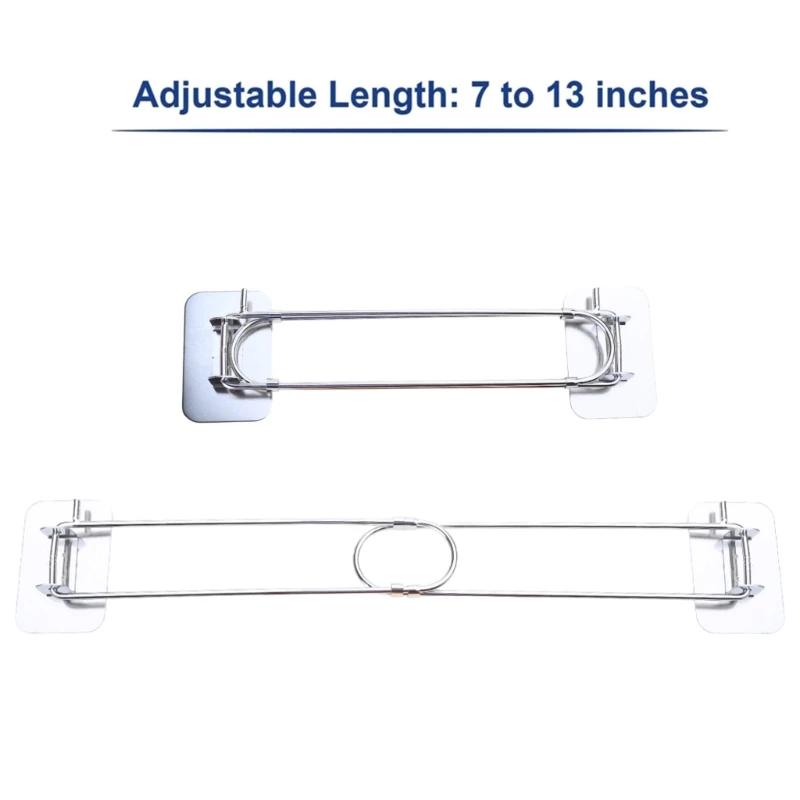 Shower Corner Shelf Storage Bar Rod Hooks for Inside Hanging Securing Toiletries Drop shipping