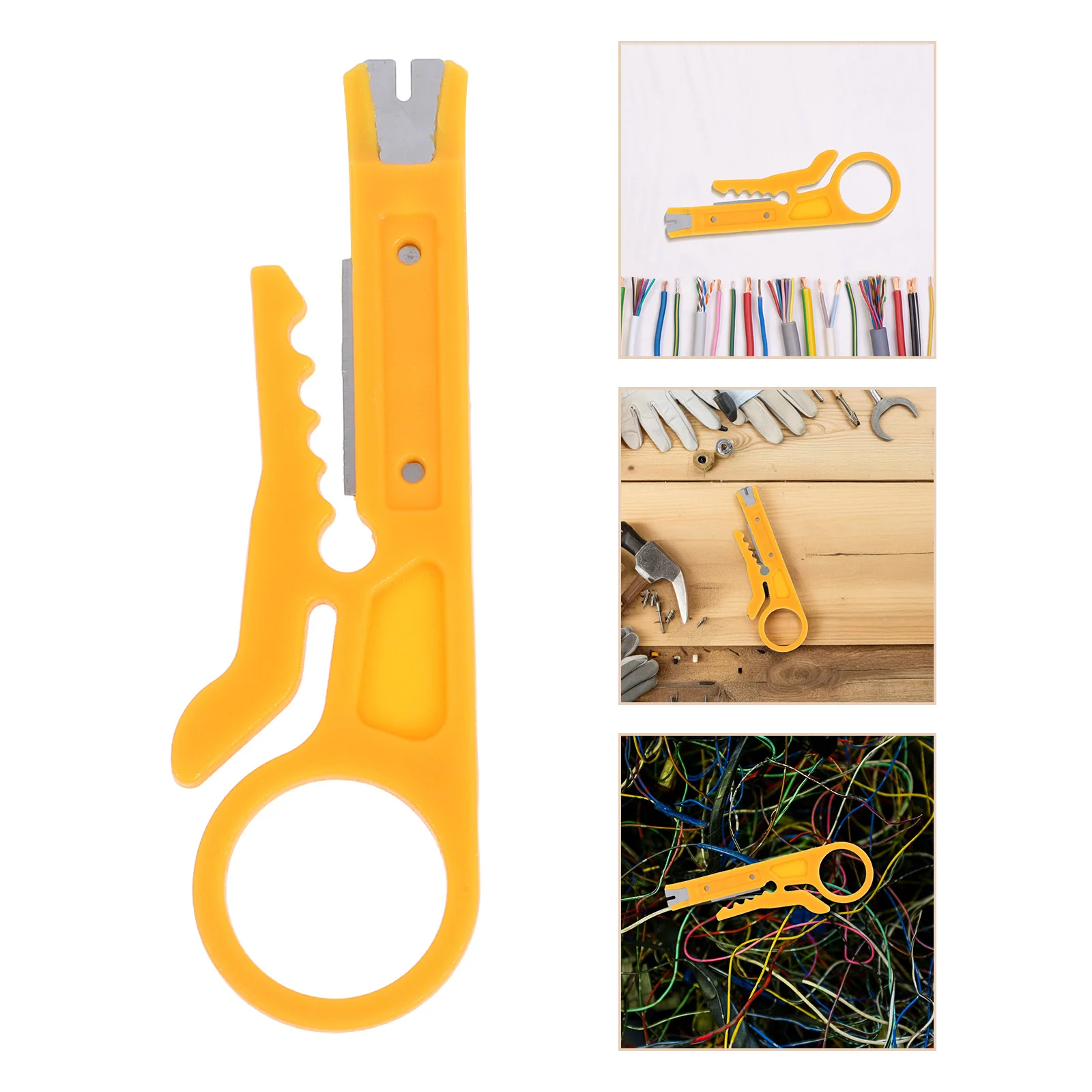 

6Pcs Wire Stripper Multi-Purpose Electrician Pliers Precision Manganese Steel Cutting Crimping Tool for Network Cable Stripping