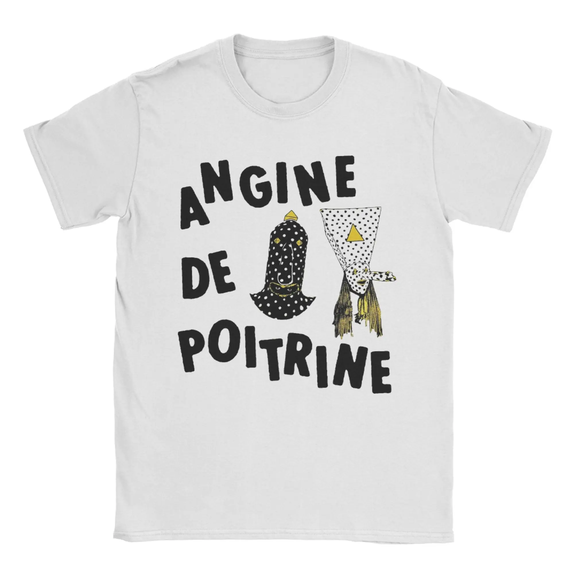 Canadian Angine de Poitrine Rock Band T-Shirts Men Women  Vintage 100% Cotton Tees Short Sleeve T Shirts Plus Size Clothes