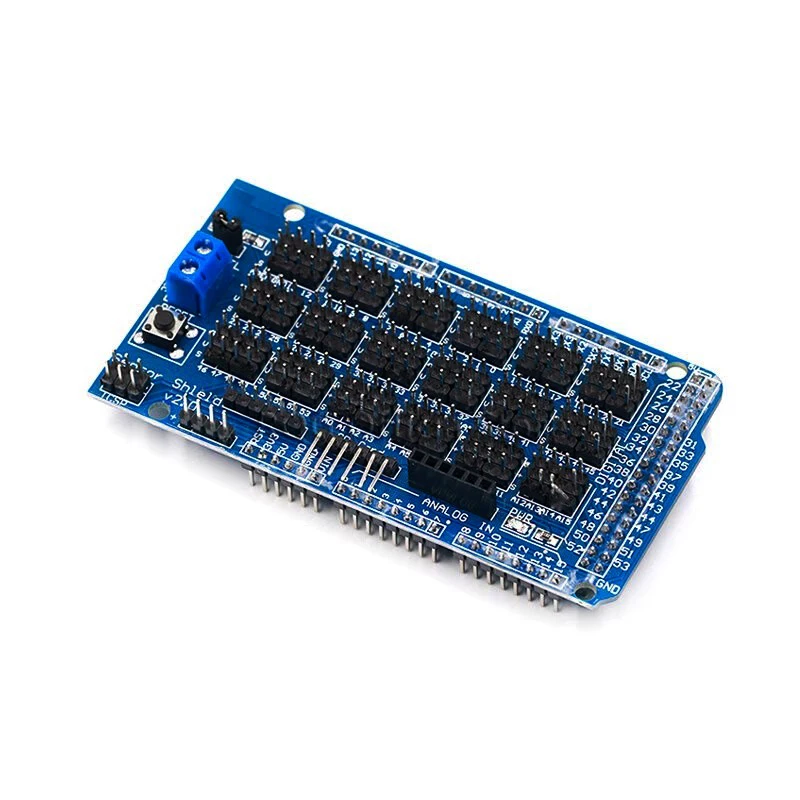 For Arduino MEGA Sensor Shield V1.0 V2.0 Dedicated Expansion Development Board MEGA 2560 Sup IIC Bluetooth SD Robot Parts DIY