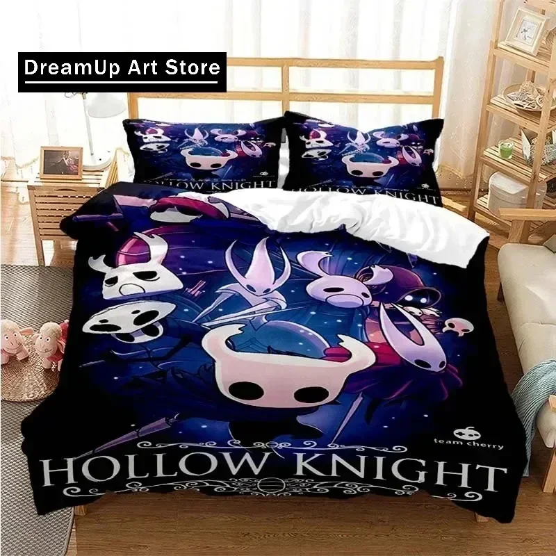 New Hollow Knight Fashion Bedding Set Boys Girls Twin Queen King Size Duvet Cover Pillowcase Bed boys Adult Bedroom