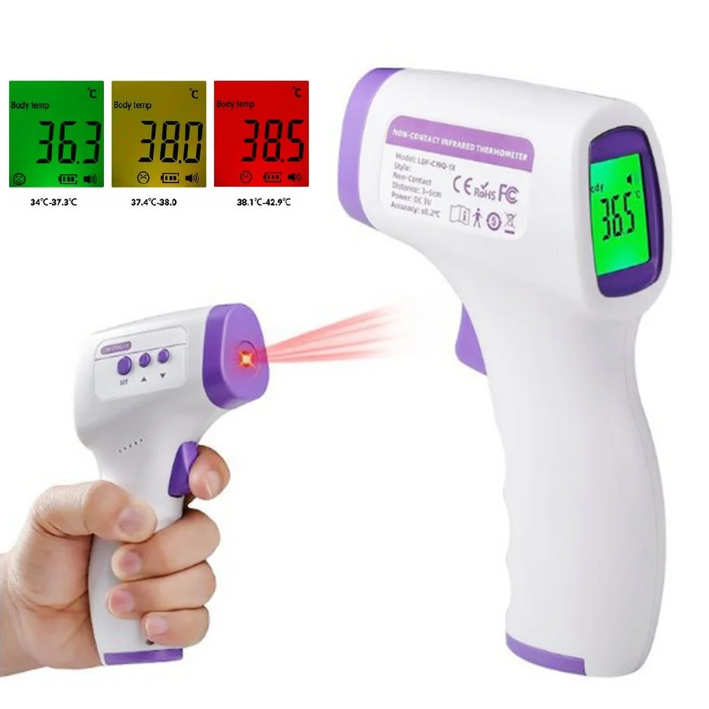 Digital Infrared Forehead Thermometer Fever Contactless Clinical Electronic Medical Baby Non Contact Temperature Meter Adult