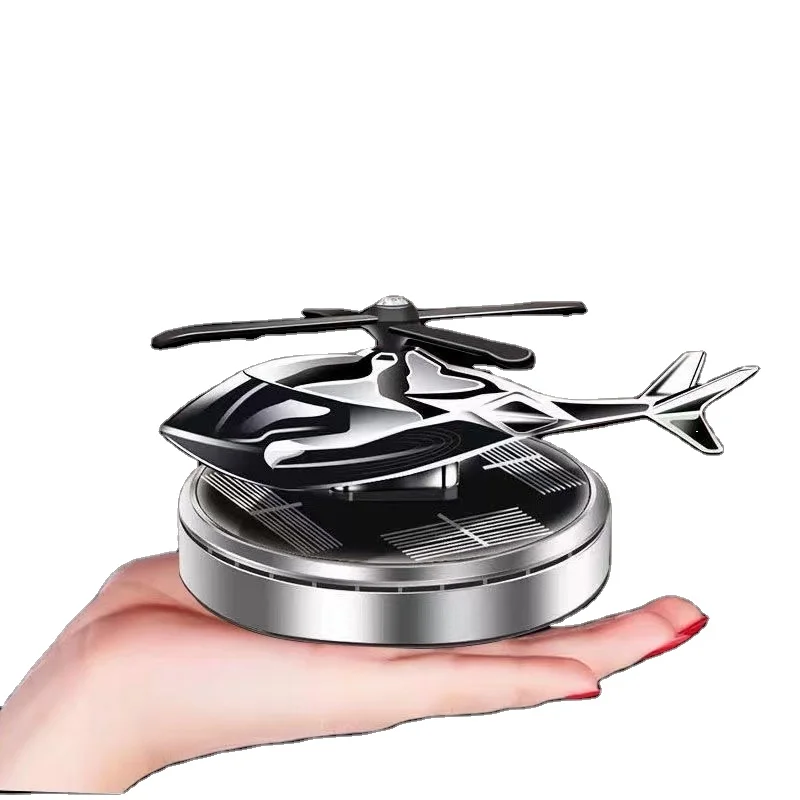 

Tom Auto2025Luxury Modern Solar Car Aromatherapy Perfume Helicopter Aircraft Ornaments Vent Air Freshener Decorations Men's Car