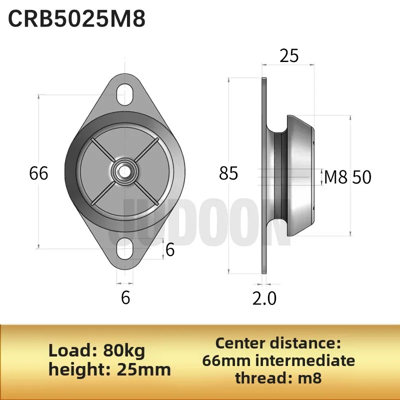 

Rubber metal shock absorber engine water pump spacer