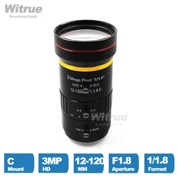 Witrue Vifocal Lens 3 Megapixel 12-120mm Iris manuale 1/1.8