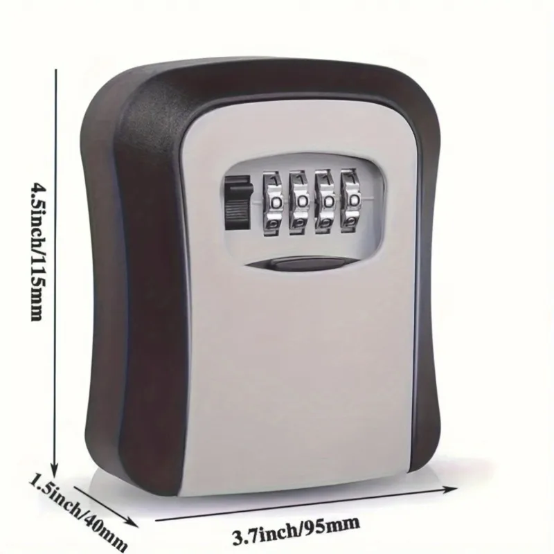 Flip Top Combination Key Safe Box Wall Mount Metal Plastic Secure Key Storage Home Hotel Emergency Travel Renovation Security