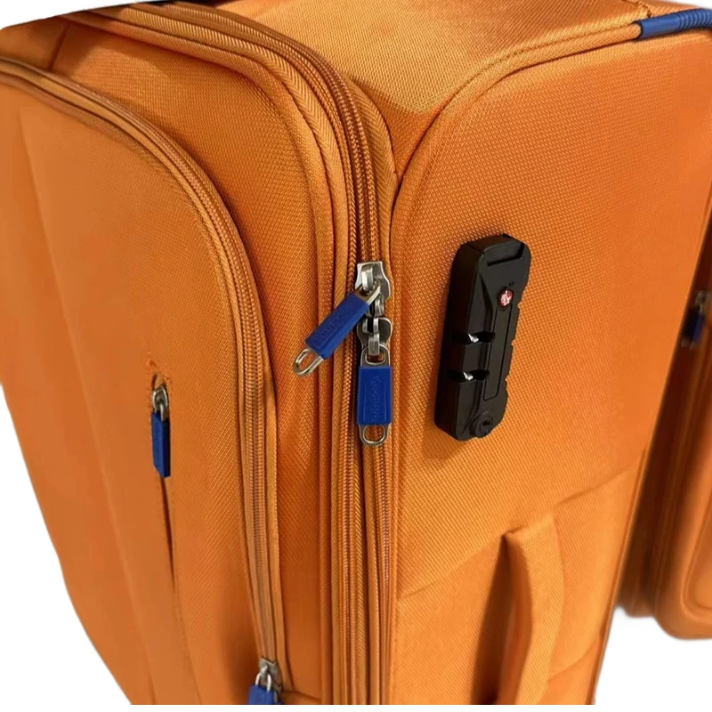 超軽量オックスフォード生地トロリー荷物スーツケース 20/24/28 インチ、360 °   スピナー ホイール トラベル キャリーオン チェックイン スーツケース