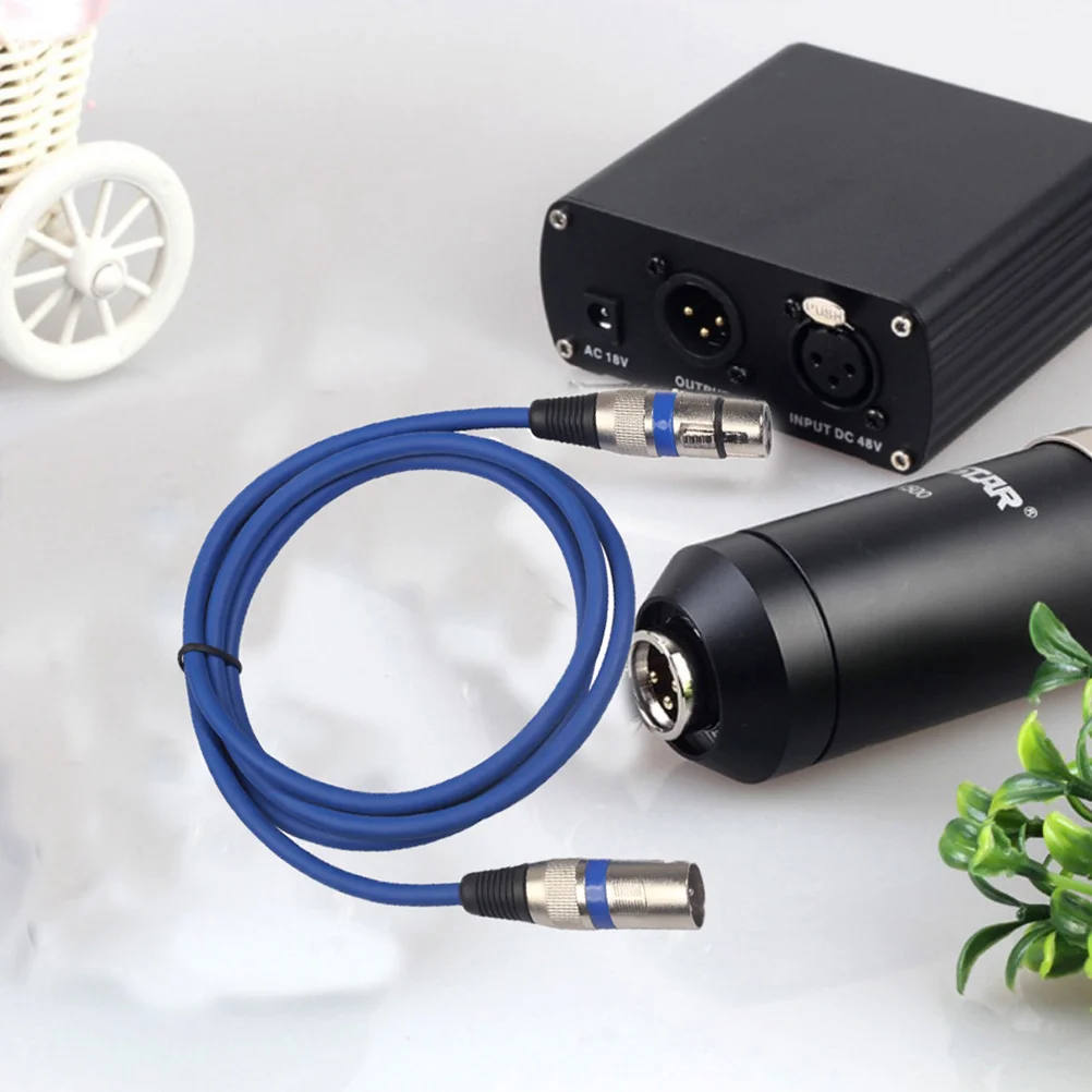 

6pcs Xlr Male To Xlr Female Audio Extension Cable 1M Balanced Microphone Wire Oxygen-Free Copper Aluminum Foil Shielding Dmx