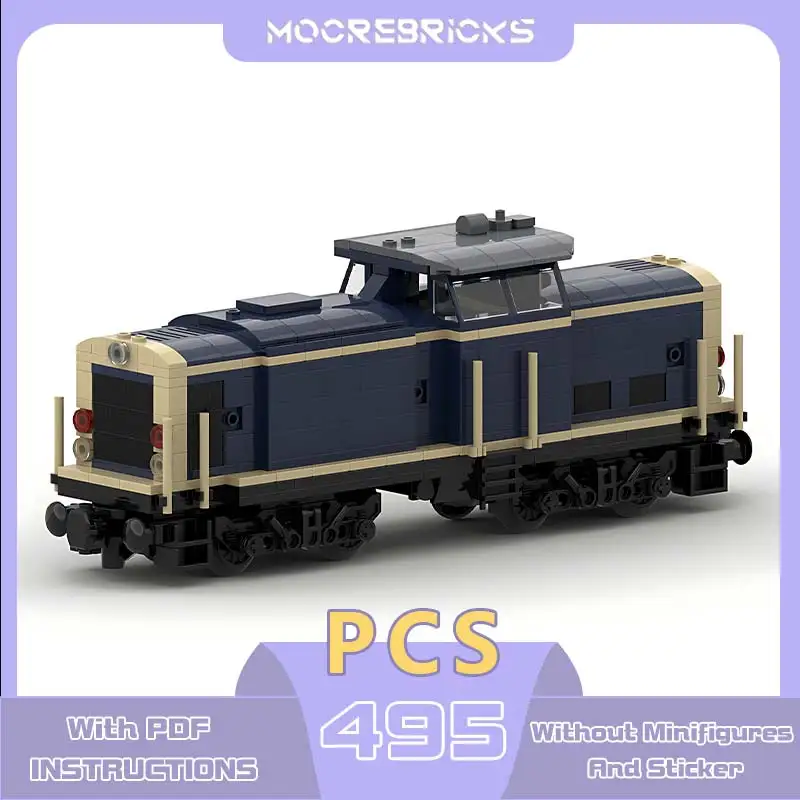 Transport Serie Db-Baureihe V100 Bouwstenen Trein Speelgoed Model Kleine Deeltjesstenen Desktop Decoratie Kids Cadeau