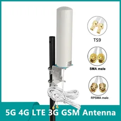 2*2 Cable TS9 SMA RPSM Male 5G 4G LTE 3G GSM IP67 Mimo Outdoor Waterproof Aerial 28dbi Omni WiFi AP Amplifier Router Antenna
