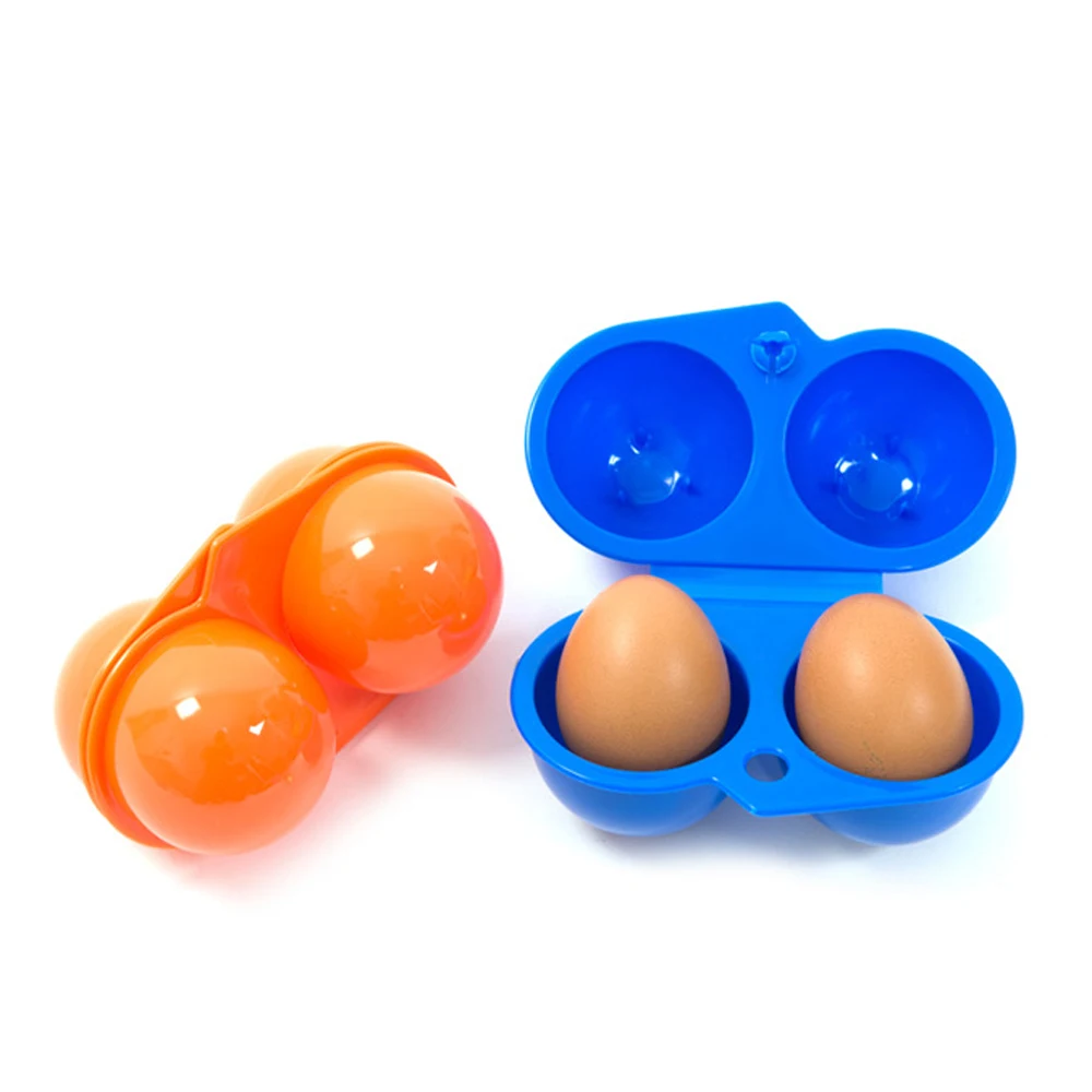 2/4/6/12 Grid Egg Storage Box Portable Egg Holder Container for Outdoor Camping Picnic Eggs Box Case Kitchen Organizer Case 5