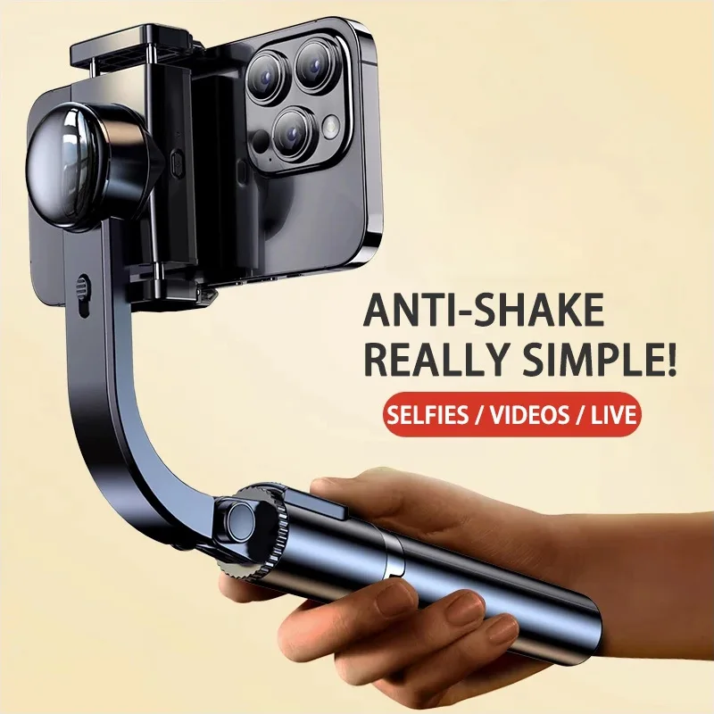 Gimbal Handheld Auto Anti-shake Stabilizer 360° Rotating AR Intelligent Following Bracket for Vlog Shooting Handheld Stabilizing