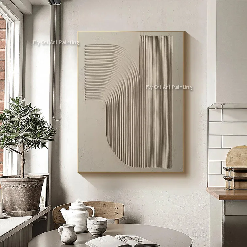 Abstract Brown Texture Thick Canvas Wall Art Handmade Oil Painting As Gifts Artwork New Fashional Design Set Of Three Art