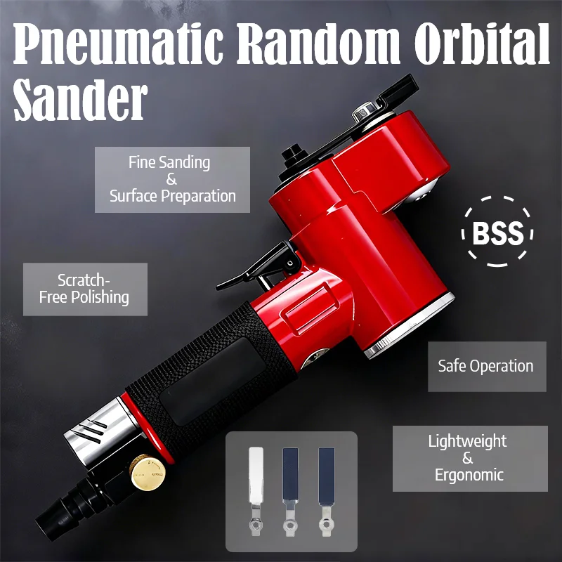 Pneumatic Line Sander Reciprocating Sandpaper Finger Type Small Space Polishing Instrument Piano Polishing