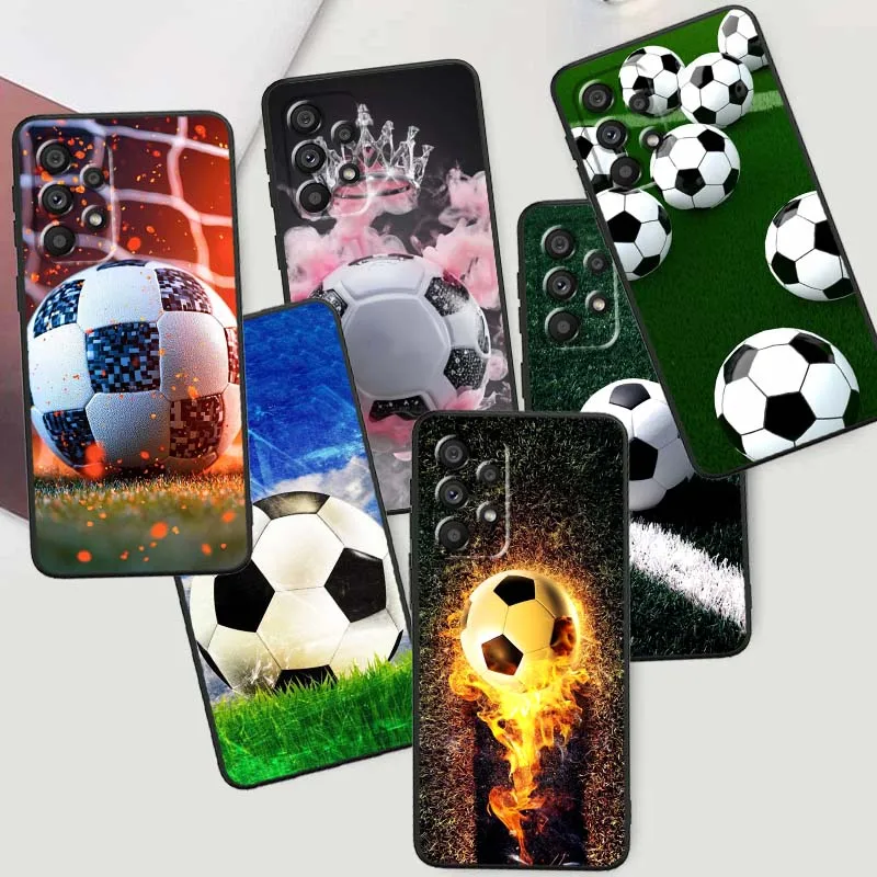 

Anime Football Design Cover For Samsung A73 A72 A71 A55 A54 A53 A52 A51 A13 A22 A16 A15 A12 A14 A26 A07 5G Black