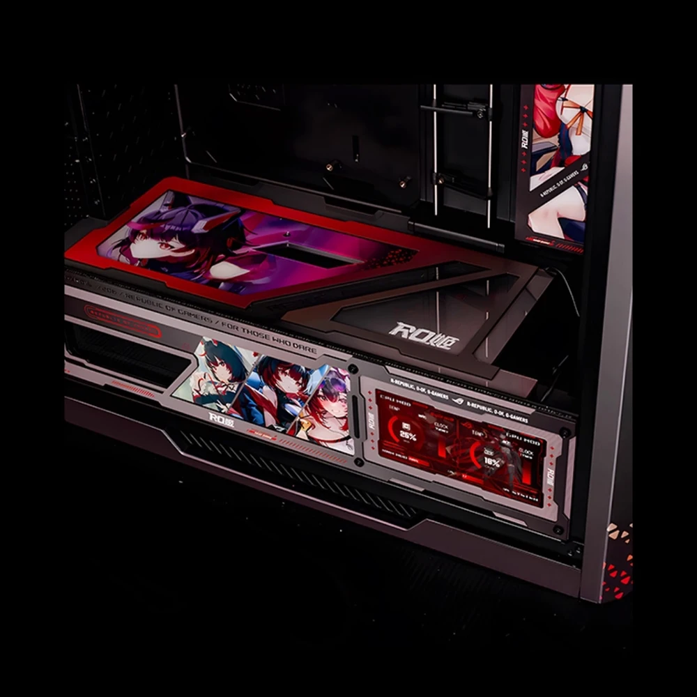 4 قطعة ROG Helios GX601S UV RGB لوحات رد الفعل أنيمي اللاعبين وزارة الدفاع مخصص ARGB طقم الإضاءة الداخلية للألعاب PC 2026 جديد وصول