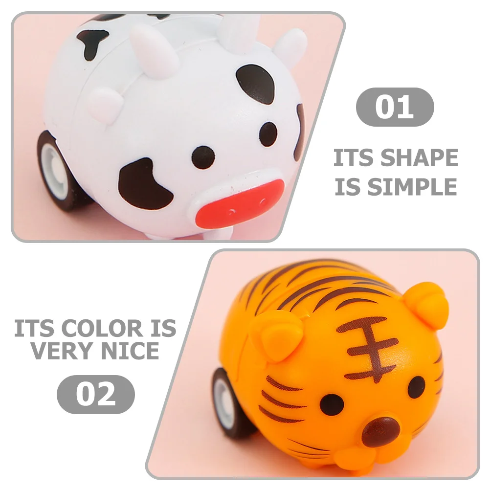 

5Pcs Pull Back Car ABS Friction Powered Baby Push Cartoon Car Toddler Party Favor Gift Fun Toys for Boy Toys for Girls