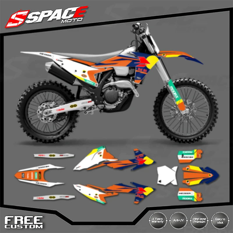 

SPACE for KTM 125 250 300 350 450 2023-2025 SXF 2024-2026EXC Custom Motorcycle Graphics Background Decal Decals Stickers Kits 01