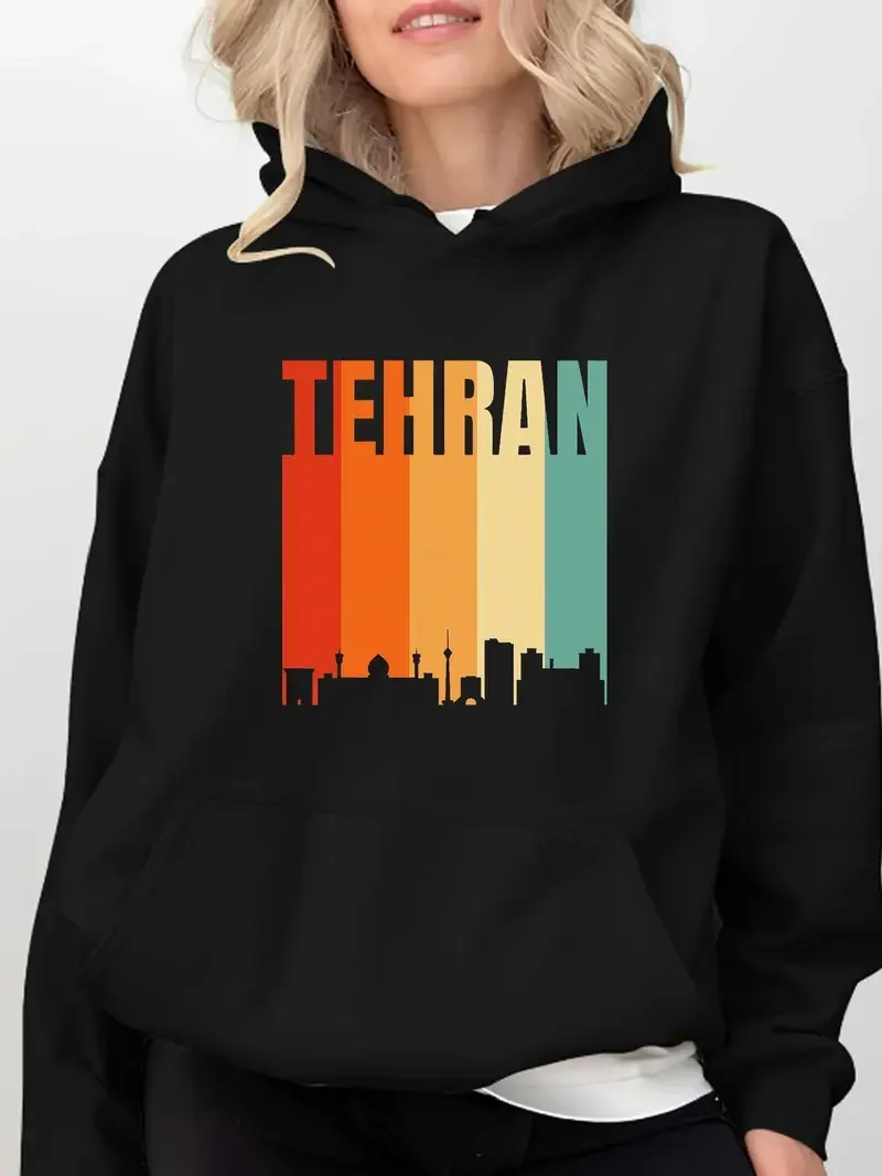 

Женская спортивная толстовка с капюшоном Tehran Skylinetraining, спортивная толстовка с принтом, толстовка с капюшоном для приключений на открытом воздухе, топ для походов на открытом воздухе, большие размеры