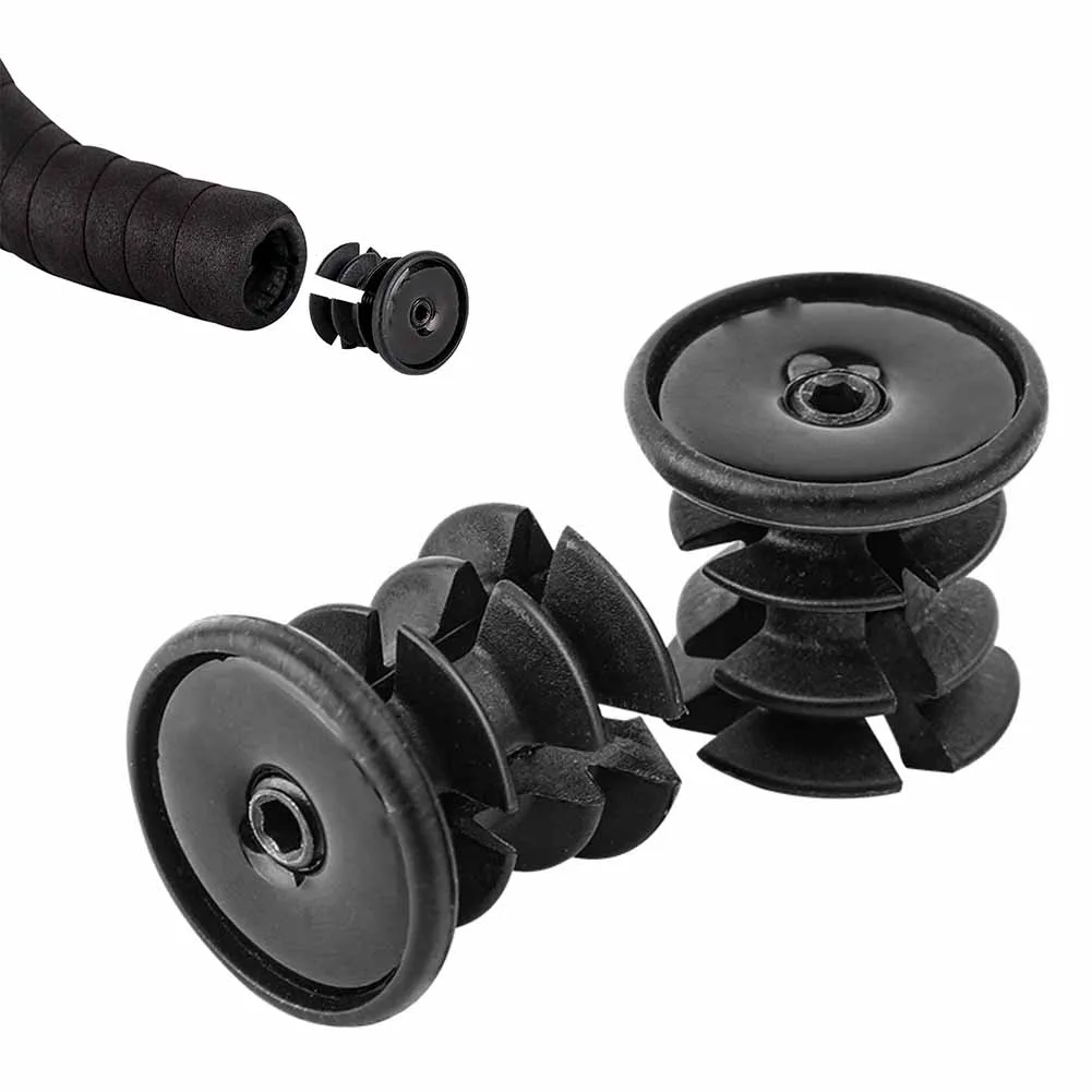 

Велосипедные ручки Заглушка руля для шоссейного велосипеда Сверхлегкие заглушки на руле Улучшенная стабильность Простая установка Черный