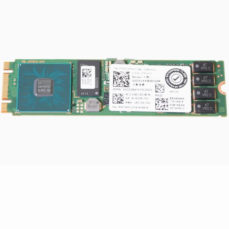 Orignal for Dell 7FXC3 07FXC3 480GB M.2 2280 SATA SSD Intel SSDSCKKB480G8R BOSS Card