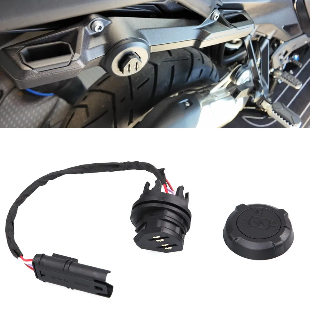 12V Motorcycle Back Luggage Rack Tail Support USB Charger Socket Adapter For BMW For R1300GS 2023+ For C400X For C400GT 2025+