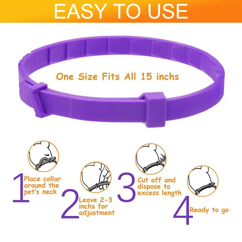 Beruhigendes Pheromon-Halsband für Hunde, lindert Angst und Stress, verstellbar, entspannend, bequemes Halsband, Breakaway-Design für Haustiere – Detail 2