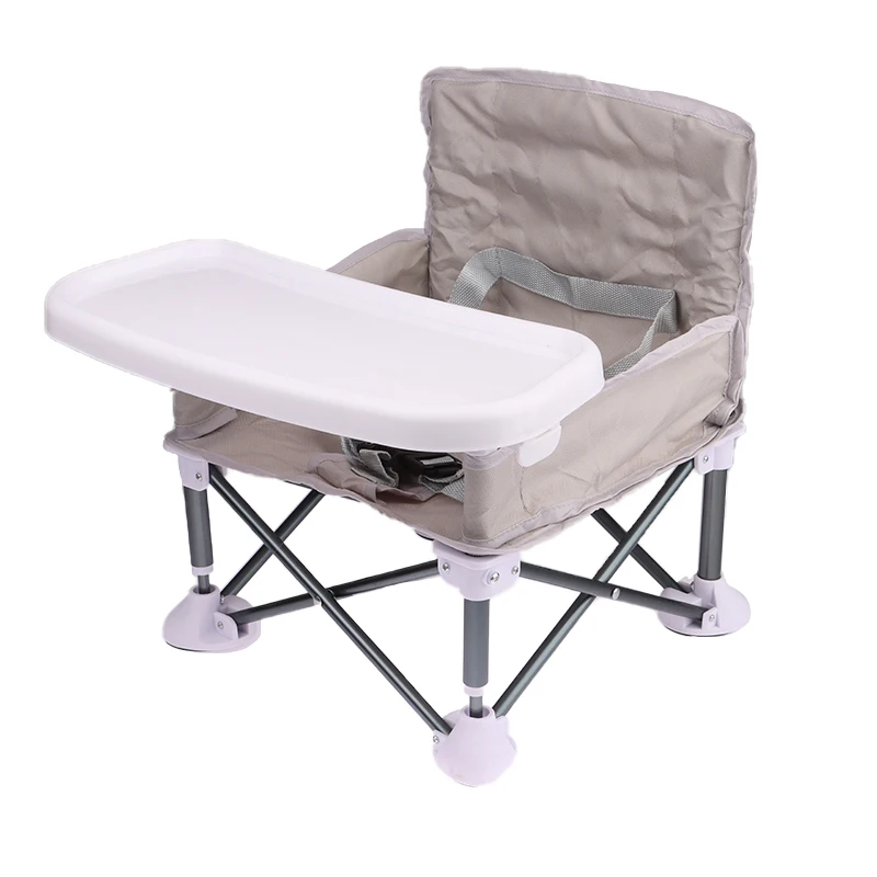 Aluminium Alloy Foldable Portable Compact Baby Chair With Safe Belt For Indoor Outdoor Use Easy Travel For Camping Picnics