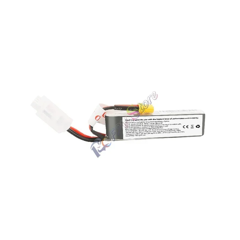 Tattu 450mAh  95C 2S 7.6V High Voltage 1P Lipo Battery Pack with XT30 Plug - Long Pack