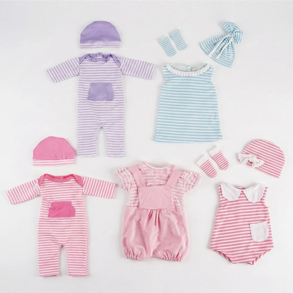 Doll Clothes for 43Cm Baby Reborn & 18inch Girl American Doll Cute Pajamas Bag socks,Our Generation Accessories Pajamas Baby Toy