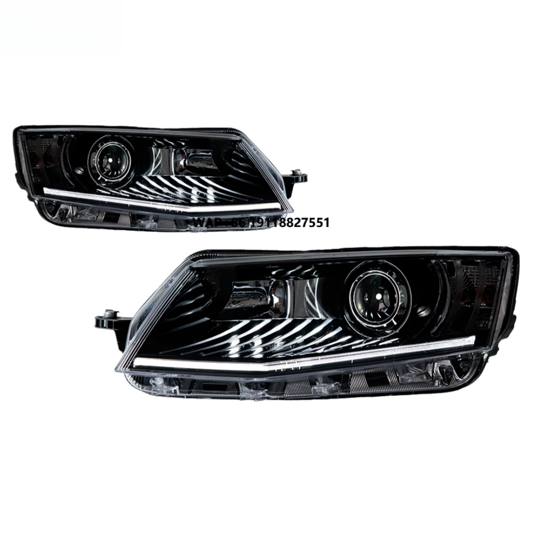 

Skoda Octavia 2015-2017 LED Headlight Assembly Upgrade with Eyelash & White Eyebrow LEDs 12V New Auto Parts
