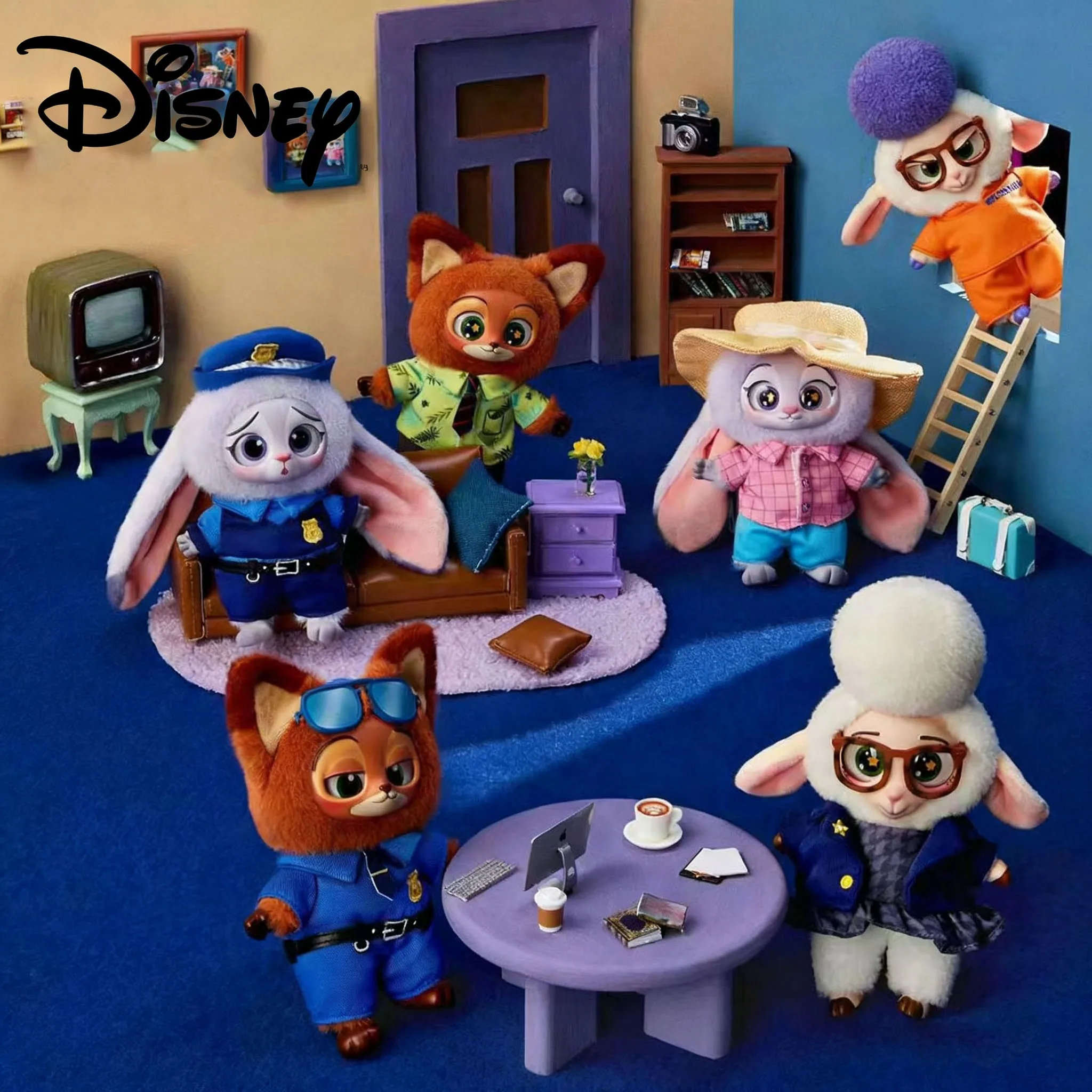 

Disney Zootopia Mystery Box Ник Джуди плюшевая кукла мультяшная фигурка аниме коллекция виниловая игрушка