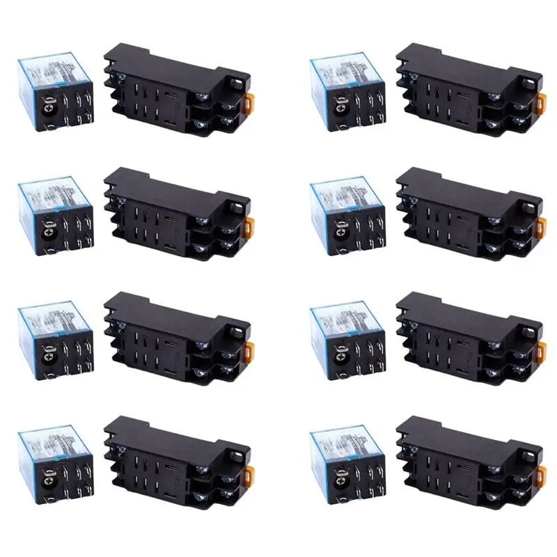leading-8x-12v-dc-コイルパワーリレー-dpdt-ly2nj-hh62p-l-jqx-13f-10a-ptf08a-ソケットベース付き