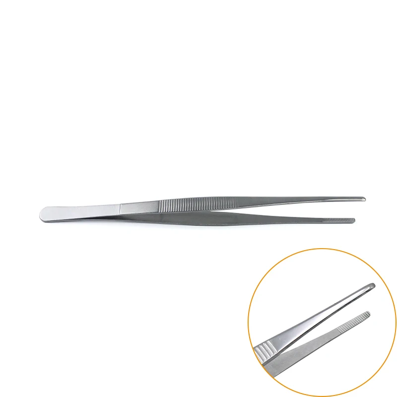 

30cm Stainless Steel Stiffened Straight Head Tweezers