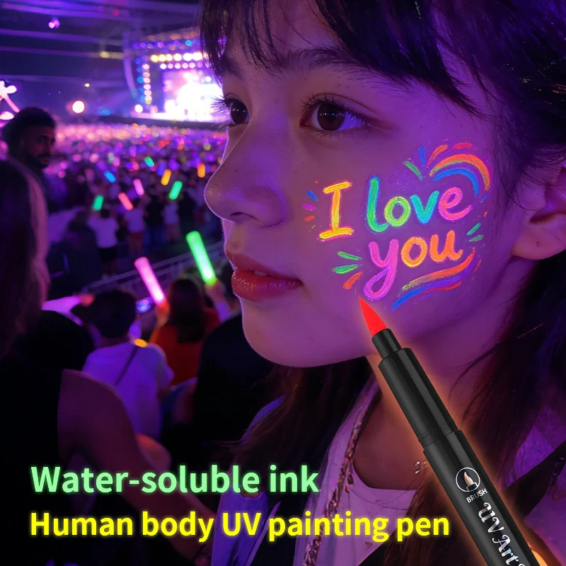 ZhiPai Skin Painting Face Paint For Beginners Human Body Graffiti,12PCS Face Paint Marker Pens DIY Drawing Soft Brush Non-toxic