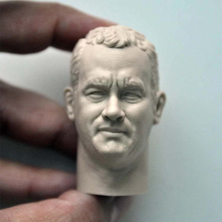 

1/6 Die Cast Resin Picture Model Assembly Kit Tom Hanks Exquisite Head Carving (55mm) Unpainted Free Shipping