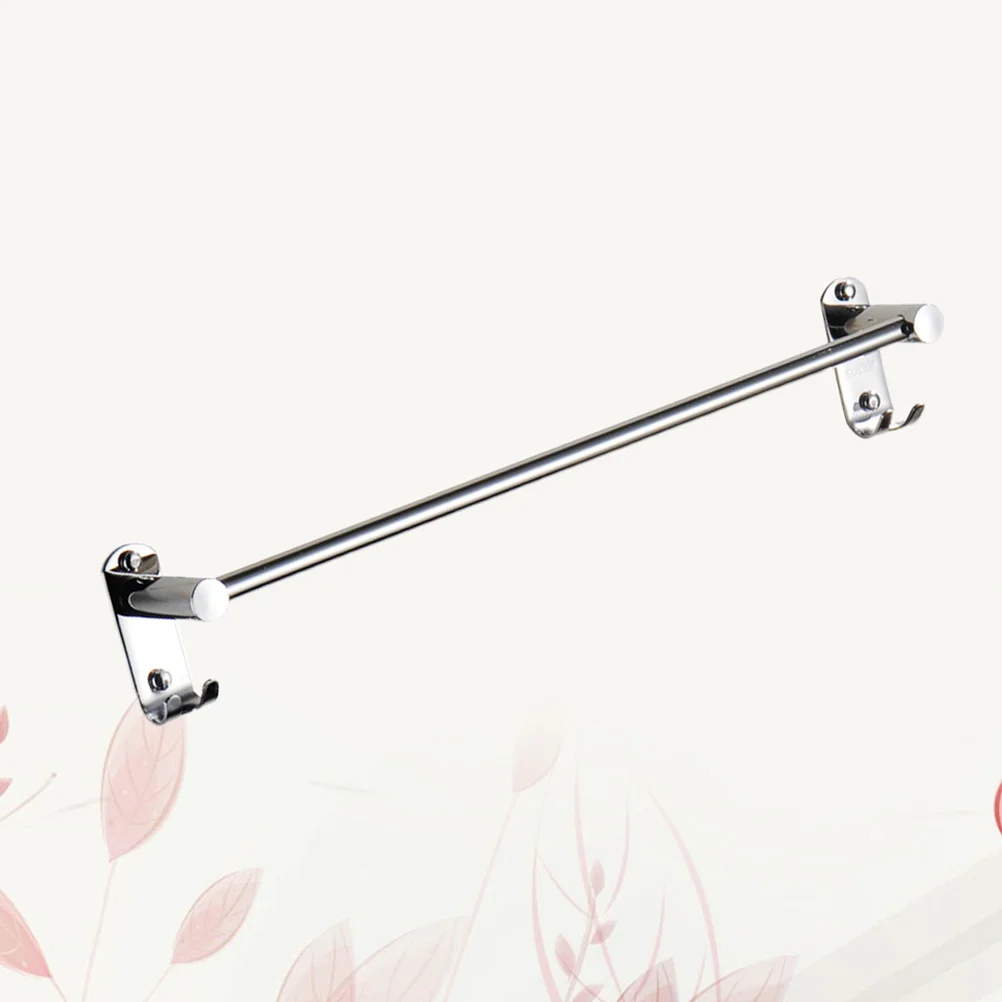 

Stainless Steel Towel Bar Clothes Hook Set Silver Bathroom Wall Mounted Towel Rack Shelf for Kitchen Storage Organizer