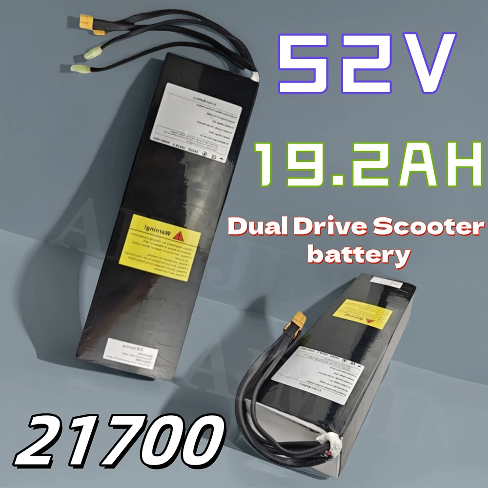 

Rechargeable Lithium Battery Pack Suitable Dual Drive Scooter Batteries 52V 19.2AH 21700 14S4P