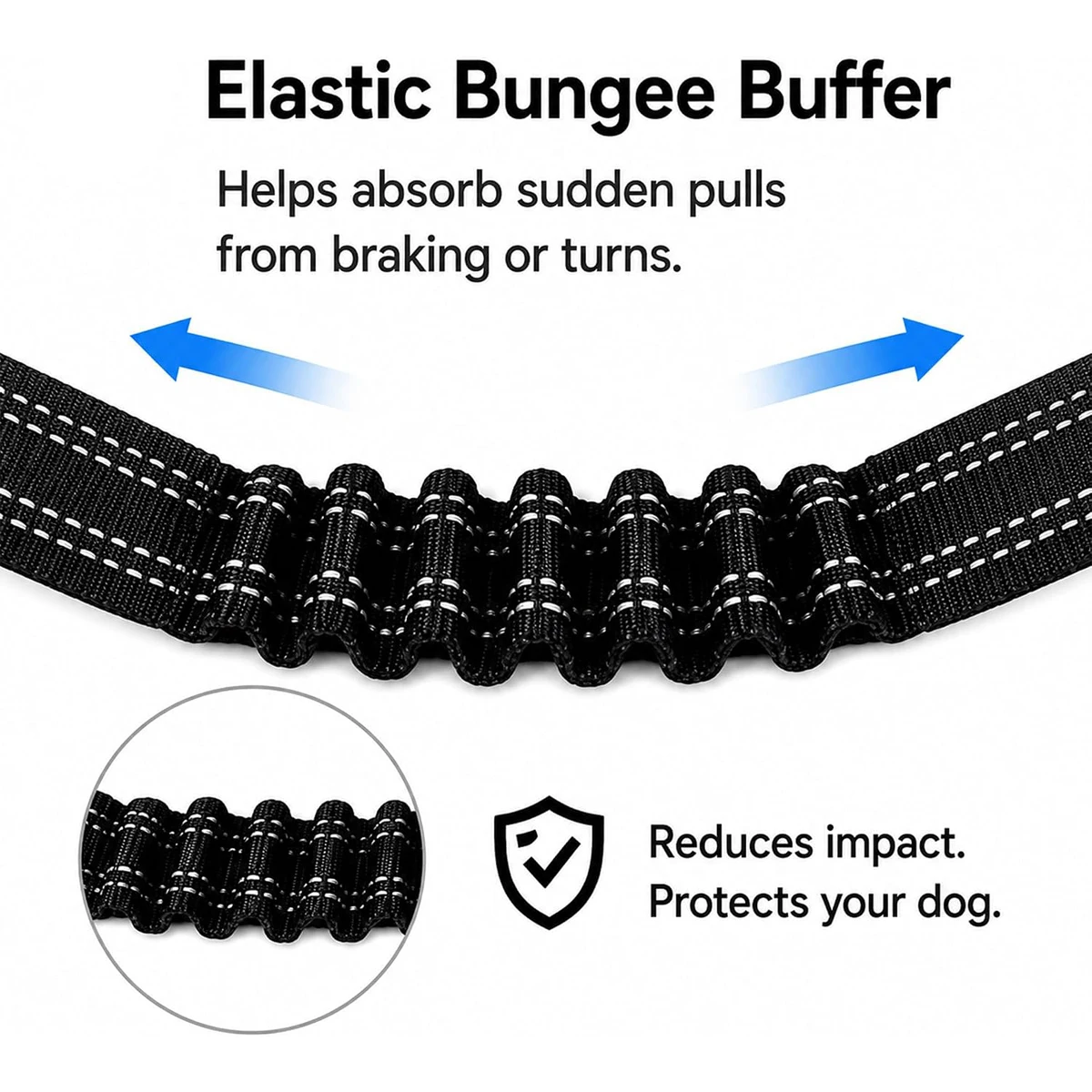 Adjustable Reflective Dog Car Safety Belt description 3