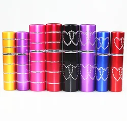 5ml/10ml Empty Perfume Glass Bottle Refillable Aluminum Spray Makeup Atomizer Womens Atomiser Sprayer Travel Size