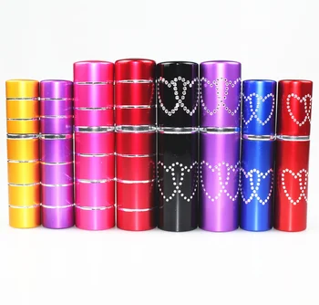 Botella de vidrio de Perfume vacía de 5ml/10ml, atomizador de maquillaje en aerosol de aluminio recargable, pulverizador atomizador para mujer, tamaño de viaje