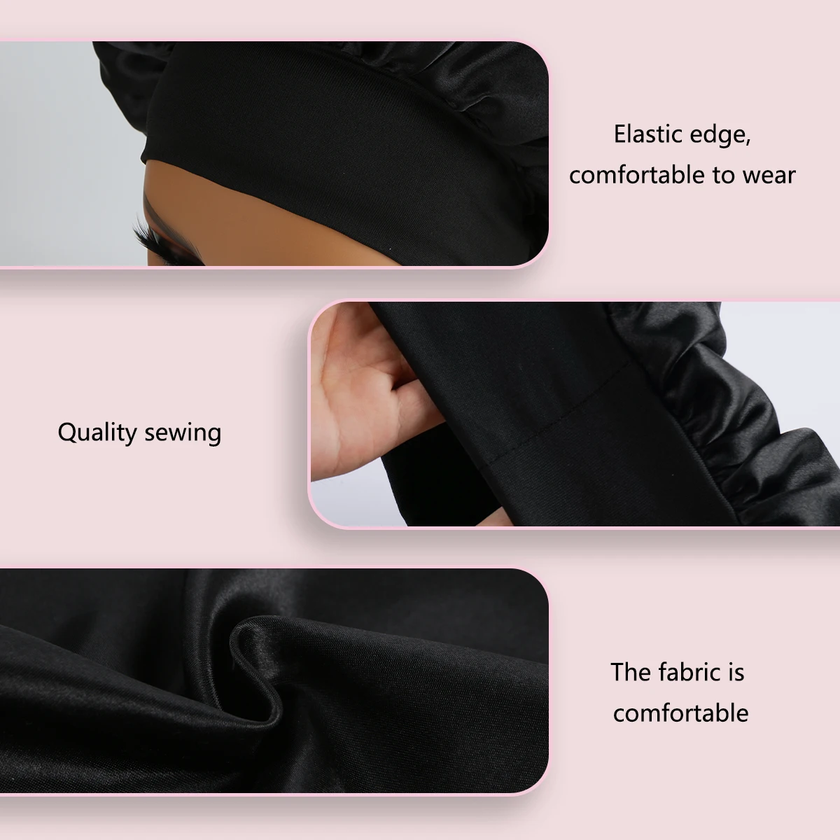 Unisex Pure Color Sleep Cap Soft Comfortable Material Holiday Gift Student Couple Sleep Hat One Piece