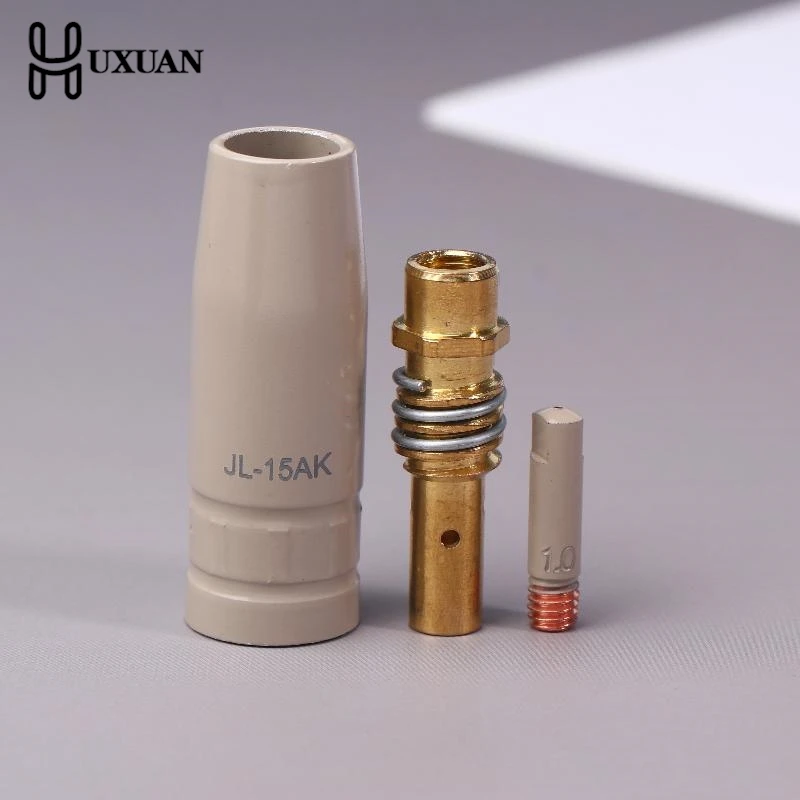 3 قطعة/الحزمة، MB-15Ak Mig طلاء السيراميك غير عصا لحام الخبث موصل فوهة واقية ملحقات محمية أوروبية