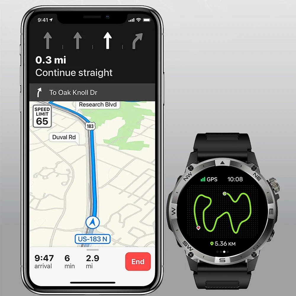 VALDUS 2025 Новые умные часы VG40 Pro, компас, GPS, NFC, обнаружение сердечного ритма, Bluetooth, голосовое управление, спортивный режим, AMOLED умные часы