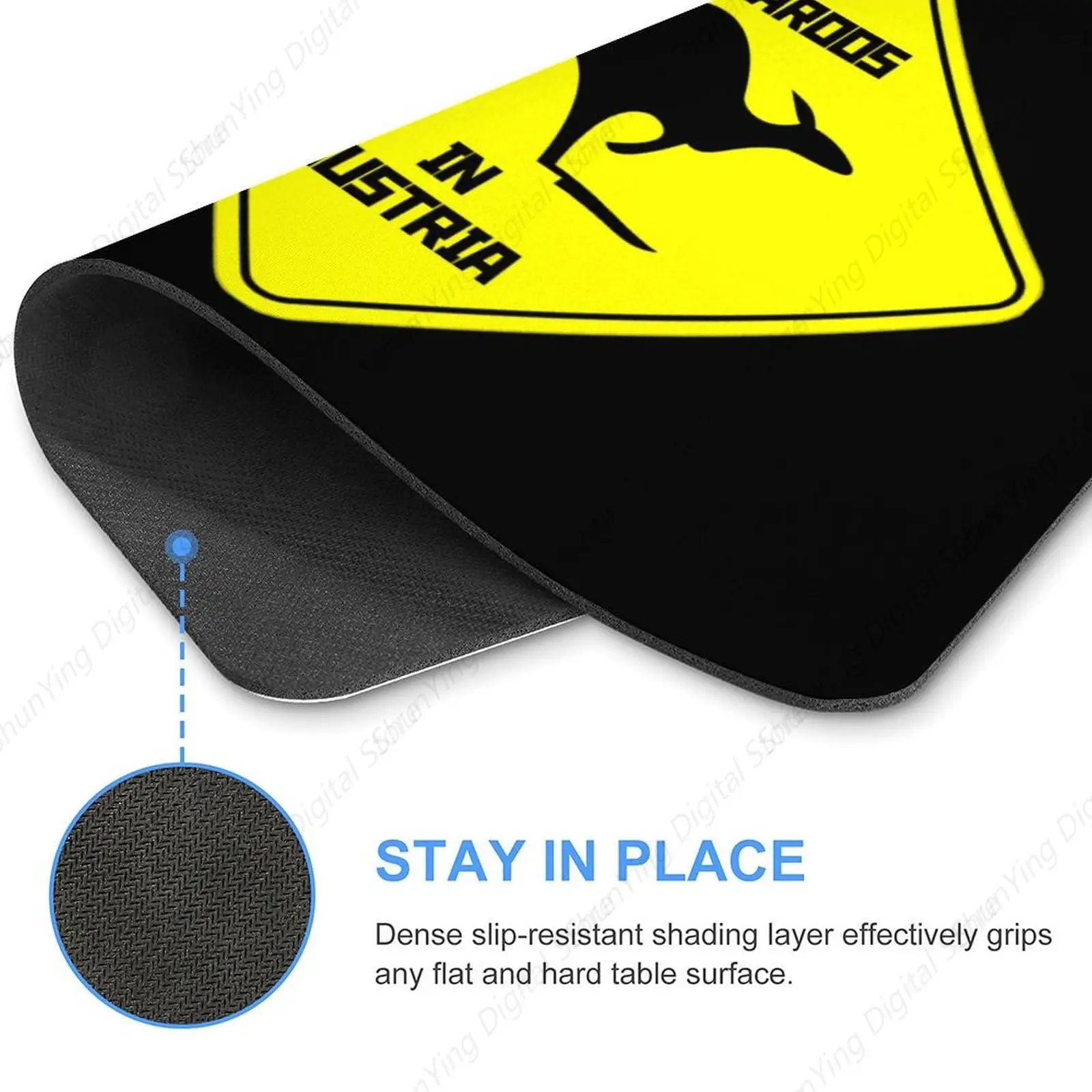 Austria No Kangaroo Mouse Pad Fashion Anti slip Waterproof Gaming Mouse Pad Home Office 18 * 22cm