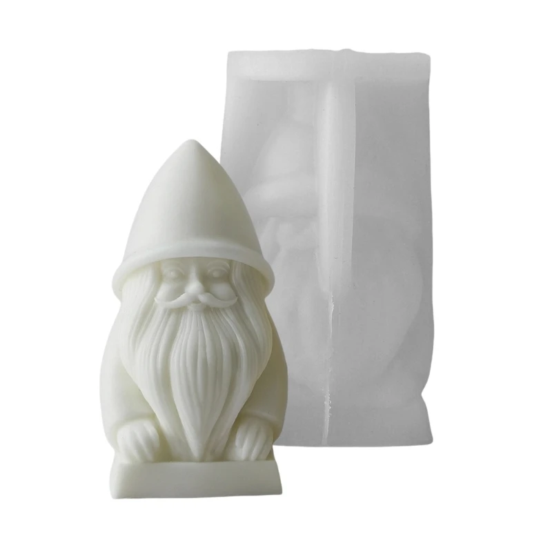 Elegant Soap Molds 3D Christmas Man Crafting Moulds Silicone Texture Craft Tool Hand-Making Supplies Dropship