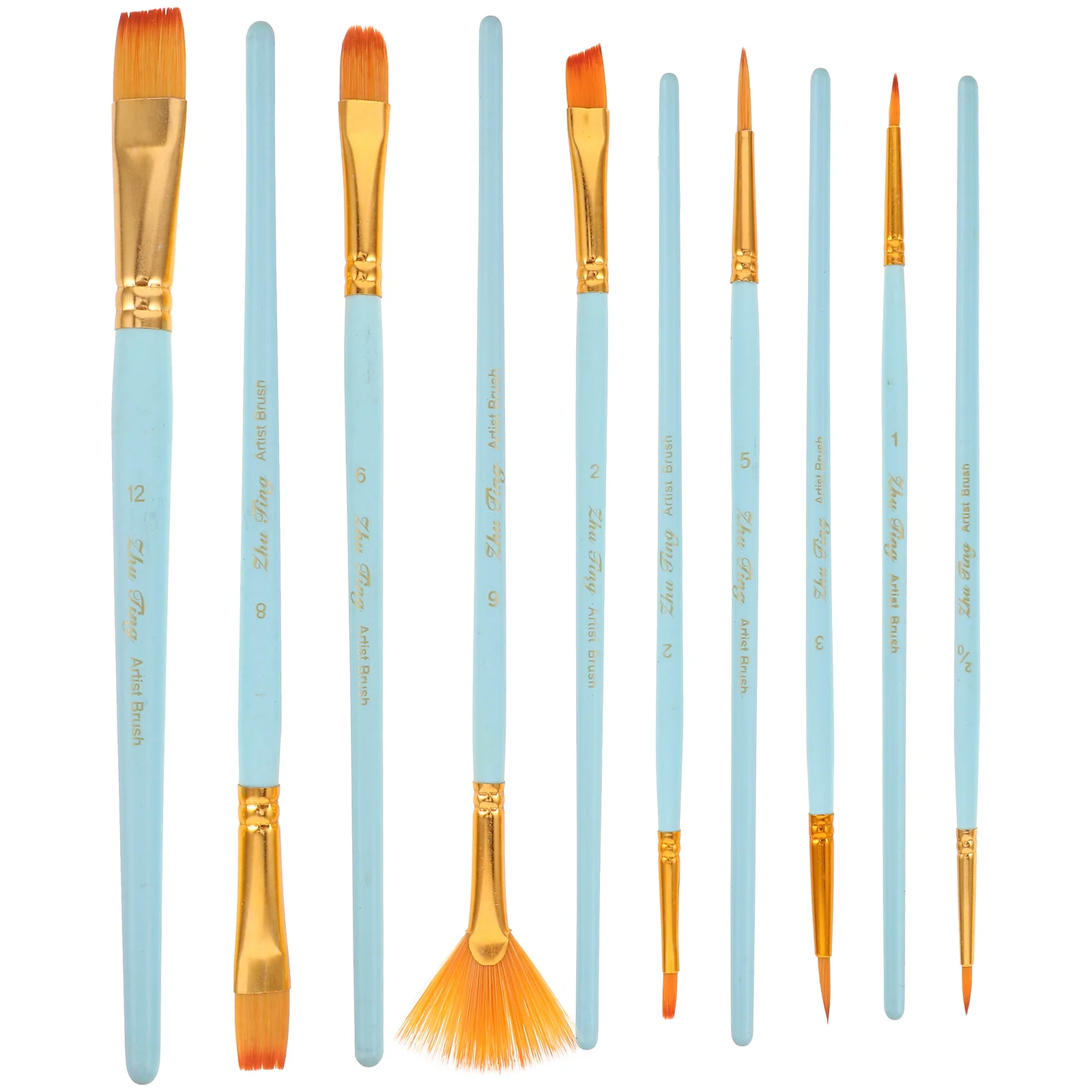 

1Set Watercolor Painting Brush Set Nylon Bristle Reliable Professional Paintbrushes for DIY Watercolor Crafts and Art Painting