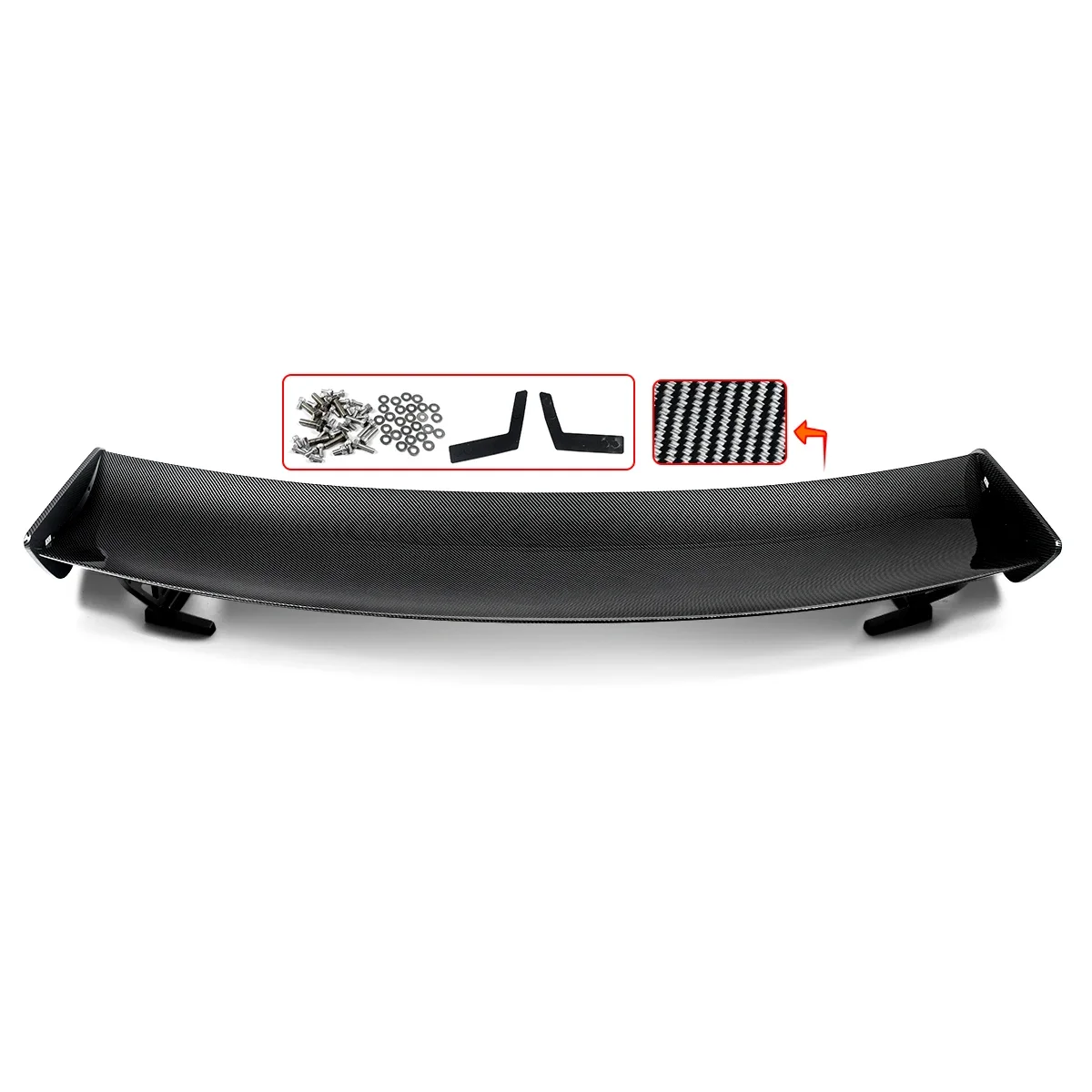 Ala spoiler per bagagliaio posteriore per Ford Mustang GT500 GT Style 2 porte effetto carbonio 15-22